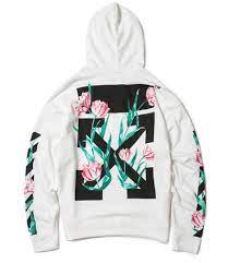 Get Yourself Some Flowers Off White Tulip Diagonal Hoodie Colors Black White Sizes M Xl Worl Off White Clothing Fashion Clothing Store Off White Sweatshirt