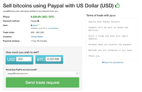How To Sell Bitcoin For Paypal - Convert Bitcoin To Usd Via Paypal