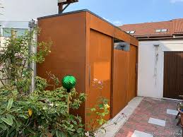 Design Cortenstahl Gartenhaus Gart By Design Garten Augsburg Germany Cortenstahl Gartenhaus Geratehaus Hpl Design Garten