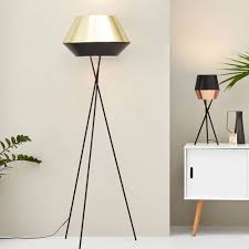 S Luce Pro Led Stehleuchte Skada O 50cm In Gold Schwarz 58253