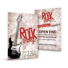 Check spelling or type a new query. Geburtstagseinladung Fur Die Rock N Roll Party Im Flyerdesign Carinokarten