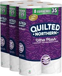 Shop for quilted northern ultra soft and strong® mega roll toilet paper (6 rolls) at metro market. Amazon Com Quilted Northern Ultra Plush Toilet Paper 24 Supreme Rolls 105 Regular Rolls 3 Ply Bath Tissue Health Household