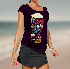 Download Girl T Shirt Mockup Psd