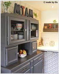 joli buffet de cuisine mado gris annees 50 upcycled furniture from the 50 s relooker meuble relooking meuble meuble
