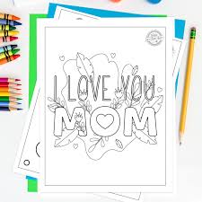 Color in this picture of the words i love you mom and share it with others today! Free Download The Sweetest I Love You Mom Coloring Pages