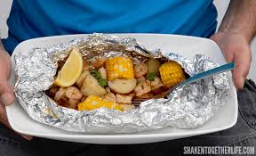 Shrimp Boil On The Grill Shaken Together