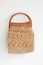 Macrame Bag Rattan Bag Boho Rattan Grocery Bag Shopping Etsy Rattan Bag Bags Macrame Bag