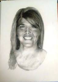 Hand Drawn Portrait From Photo, Real Non-traced Not Digital!