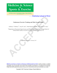 This course emphasizes biomechanical theories, while teaching students about major orthopedic injuries and how to best diagnose, prevent, and treat these injuries. Pdf Endurance Exercise Training And Male Sexual Libido