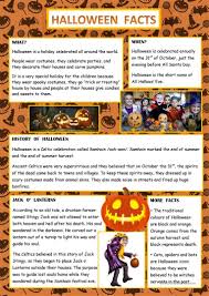 Halloween Facts English Esl Worksheets Halloween Facts Halloween Worksheets Halloween Writing