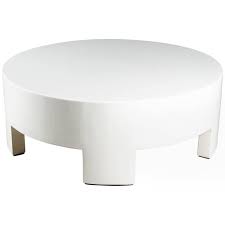 Low Round Table Cream Lacquer By Robert Kuo Limited Edition Coffee And Cocktail Tables Cocktail Tables Brass Coffee Table