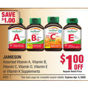 Jamieson vitamins was established in 1922, it's a trusted brand in canada. Value Drug Mart Jamieson Vitamin A Vitamin B Vitamin C Vitamin D Vitamin E Or Vitamin K Supplements Redflagdeals Com
