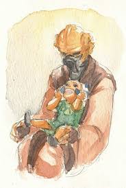 Toddler Ahsoka Tano In The Care Of Plo Koon Jedi Master Www Tumblr Com Plo Koon S Tumblr Images May Be Star Wars Drawings Star Wars Artwork Star Wars Art