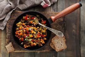 Soufiko Ikarian Ratatouille Recipe Vegetarian Recipes Stuffed Peppers Zone Recipes