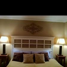 French Door Headboard Recycled French Door Add Some Crown Moulding And Trim And Wah Lah Old French Doors French Country Rug Home
