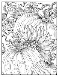 5 Pages Fabulous Fall Digital Downloads To Color Punpkins Crows Sunflowers Gourds Squirrel Thanks Autumn Fall Coloring Pages Pumpkin Coloring Pages Coloring Pages