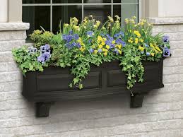 Made from galvanized steel, in 2 bright finish colors, these planting containers will add curb appeal. Decorative Vinyl Window Boxes Flower Planters And Brackets