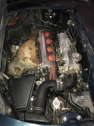I'm just going to clamp the one i made on and hope the inlet holds it in place during nvh. Attempted To Clean The Engine Bay Considering Painting The Valve Cover And Getting Rid Of The Heat Shield Mr2