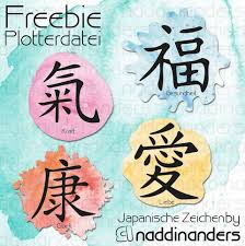 Plotterdatei Japanische Zeichen Freebie Japanische Zeichen Zeichen Japanische Schriftzeichen