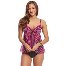 Profile By Gottex Flyaway Tankini Top Size 14 Nwt
