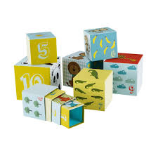 10 Printed Nesting Blocks Gaston Maisons Du Monde Maison Du Monde Cubes Gigogne