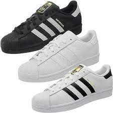 Sneaker sind aus keinem schrank mehr wegzudenken. Adidas Superstar Foundation Kinder Jungen Damen Sneakers Leder Retro Schuhe Neu Ebay