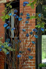 Glass Rust Metal Garden Art Glass Garden Art Garden Art