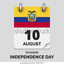 Día de la Independencia, Ecuador- 10: vector de stock (libre de regalías)  1990770755 | Shutterstock