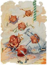 Eating Shortcake Pianos And Waffle Fences In Bunbury Vintage Illustration Coloring Books Wizard Of Oz Book