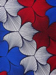 White Blue And Red African Print Fabric For African Dress Etsy African Wax Print African Print Fabric Printing On Fabric