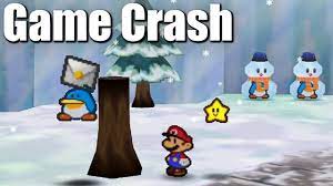 Invisible Penguins Crash Paper Mario - YouTube