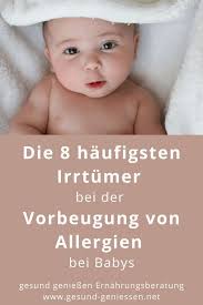 die 8 haufigsten irrtumer bei der vorbeugung von allergien bei babys gesund geniessen sauglinge baby stillzeit
