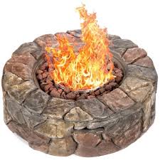 Fire pit backyard paver patio brick patterns patio outdoor fire pit designs backyard patio stones bluestone pavers backyard seating outdoor fire. Best Choice Products 30 000 Btu Gas Fire Pit For Backyard Garden Home Outdoor Patio W Natural Stone Handle Cover Target