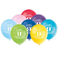 Maybe you would like to learn more about one of these? Happy 9th Birthday Balloons 9th Birthday Party Decorations