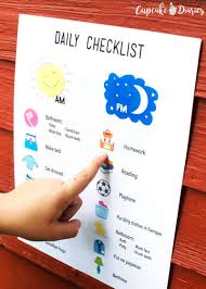 printable daily checklist for kids