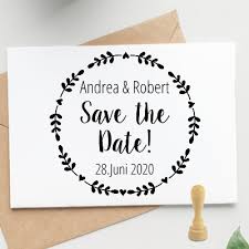 Damit keiner den großen tag verpasst! Save The Date Stempel Zur Hochzeit Mit Namen Datum Jetzt Bei Stempel Malter De Bestellen