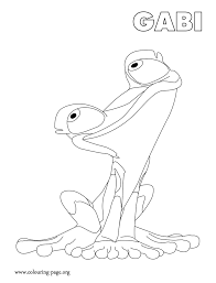 Rio 2 Gabi An Emotional Frog Coloring Page Frog Coloring Pages Coloring Pages Coloring Books
