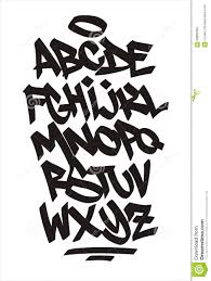 Our most daring and original sources for street graffiti or a mural. Vector Graffiti Font Handwritten Alphabet Illustration 58893355 Megapixl