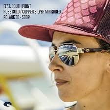 Amazon.com: Costa Del Mar 男款South Point 飛行員太陽眼鏡, 拉絲金色/金色鏡面偏光-580g : 服裝，鞋子和珠寶