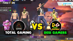 No any harmful contents in this video. Free Fire Live Desi Gamer Vs Total Gaming Final Round Match Youtube