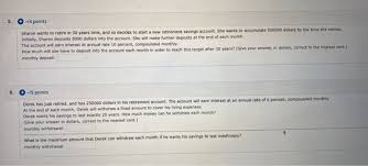 How long will 500000 dollars last? Solved 5 4 Points Sharon Wants To Retire In 30 Years T Chegg Com