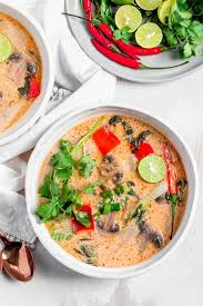 Tom Kha Soup Thai Coconut Soup Sprinkles Sea Salt Recipe In 2020 Coconut Soup Thai Coconut Soup Tom Kha Soup