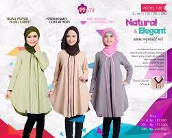 Model baju atasan blouse wanita muslim simple terbaru. Tunik Mutif Model 128 Edisi Terbaru Ramadhan Mei 2016 Model Fashion Nun Dress