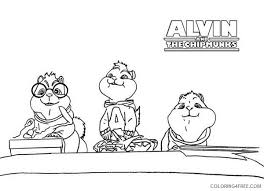 Three friends alvin and chipmunks coloring page cartoon coloring. Printable Alvin And The Chipmunks Coloring Pages Coloring4free Coloring4free Com