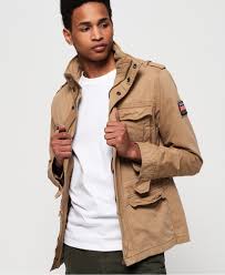 Mens Classic Rookie Pocket Jacket In Desert Sand Superdry