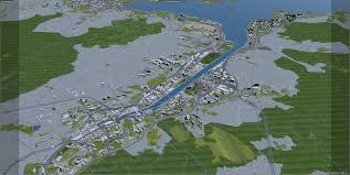 Hong Kong City 3d Model 50km City Model Low Poly Models 3d Model