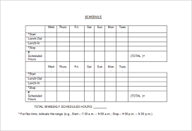 Using a weekly work schedule template that you can. 35 Hour Work Week Schedule Examples