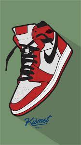 Air Jordan 1 Wallpaper Jordan Shoes Wallpaper Sneakers Illustration Sneaker Art