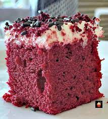 This icing does best if cake is kept in the fridge. Easy Red Velvet Party Cake Lovefoodies