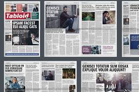 Tabloid Or Newspaper Indesign Mockup Indesign Newspaper Design Document Printing